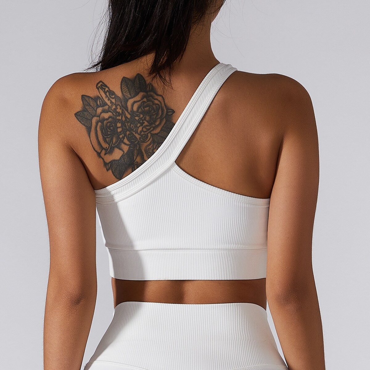 Single Shoulder Sports Bra