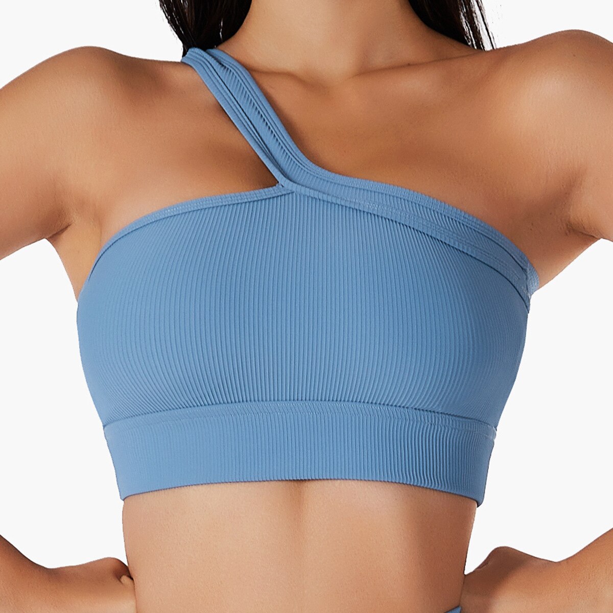 Single Shoulder Sports Bra