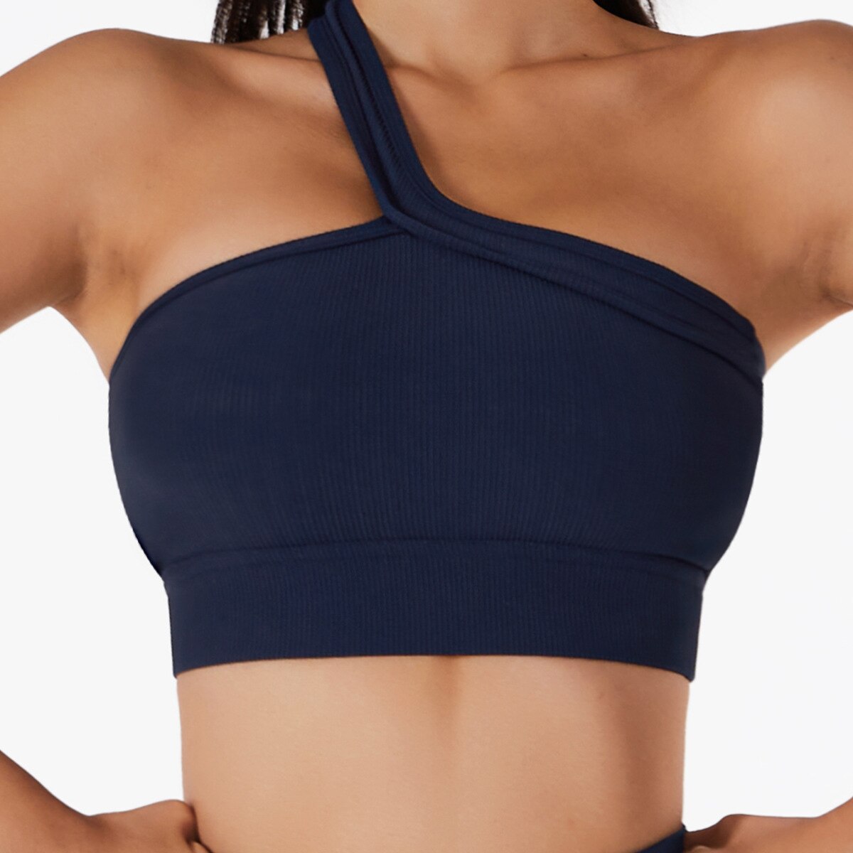 Single Shoulder Sports Bra