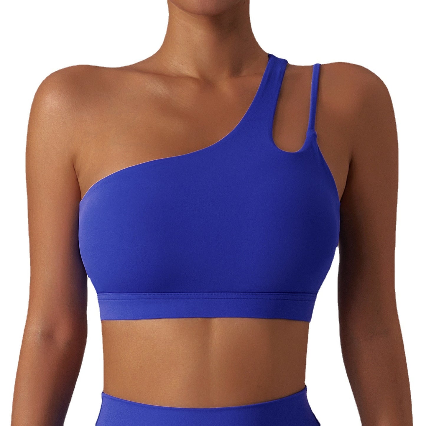 One Shoulder Yoga Bra