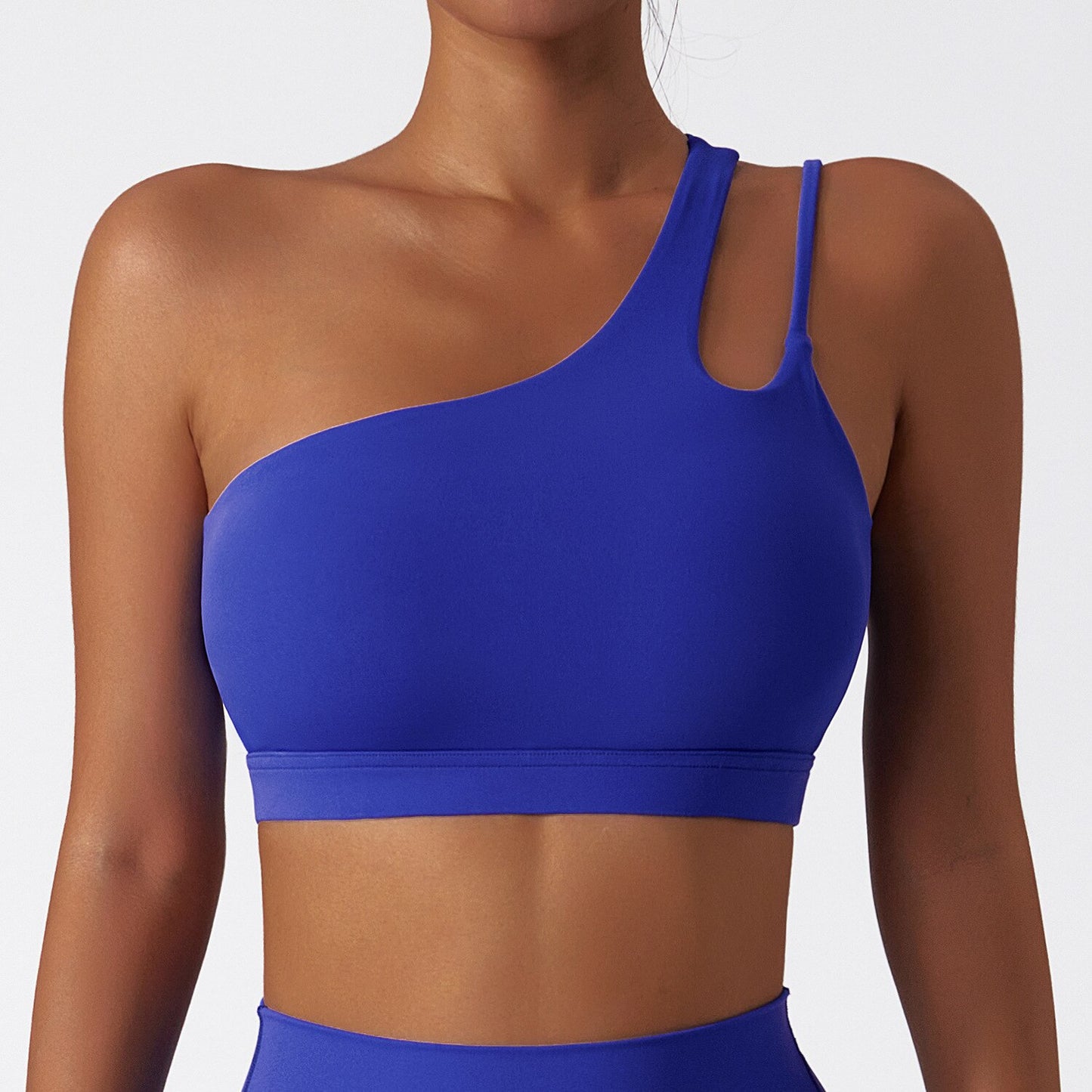One Shoulder Yoga Bra