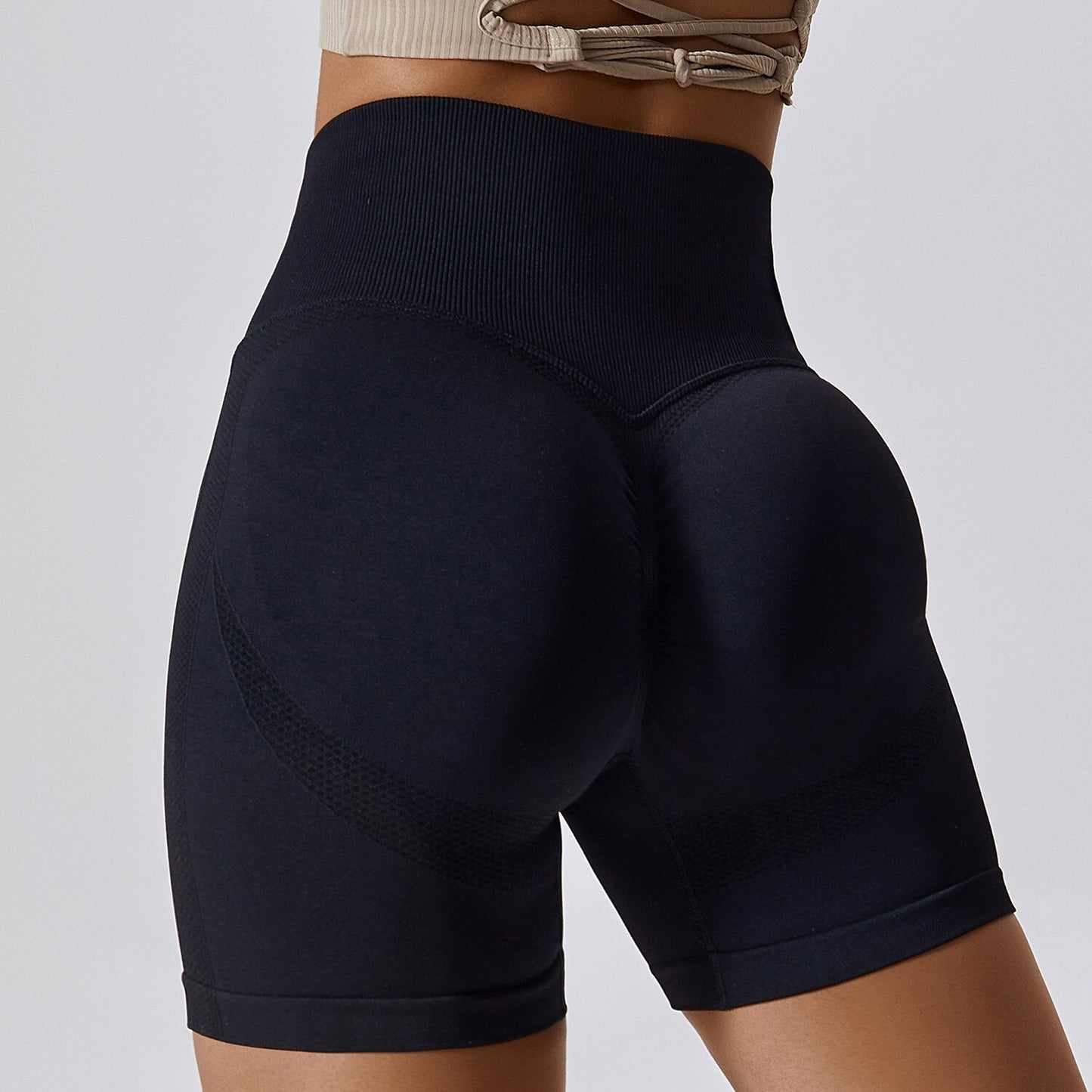 High Waist Seamless Yoga Shorts