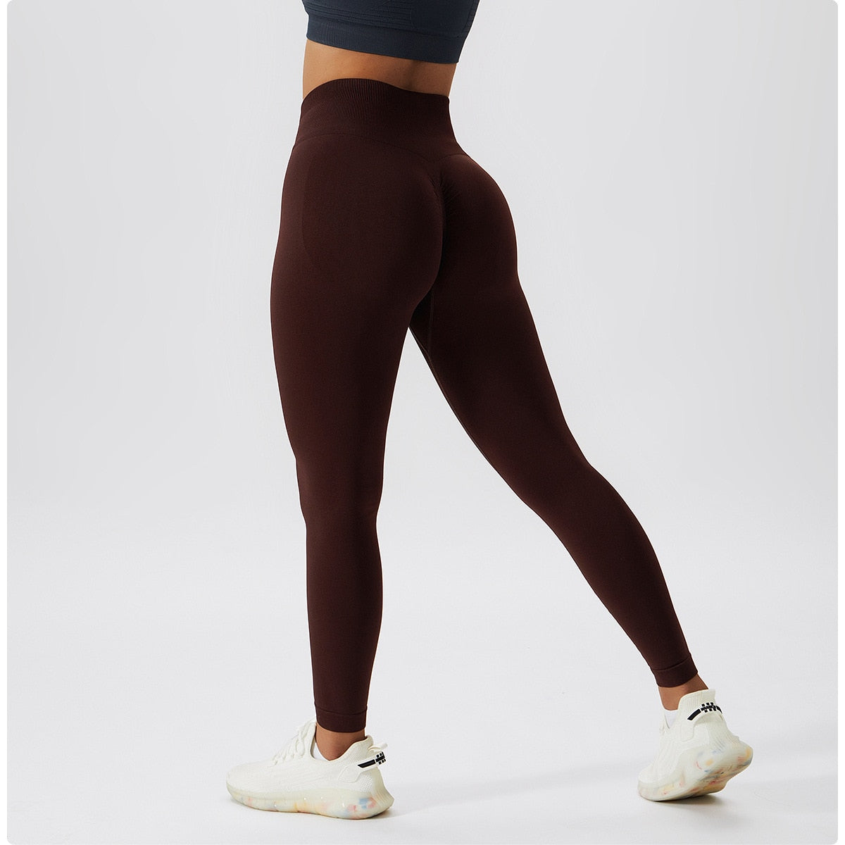 High Waist Ribbed Seamless Yoga Leggings