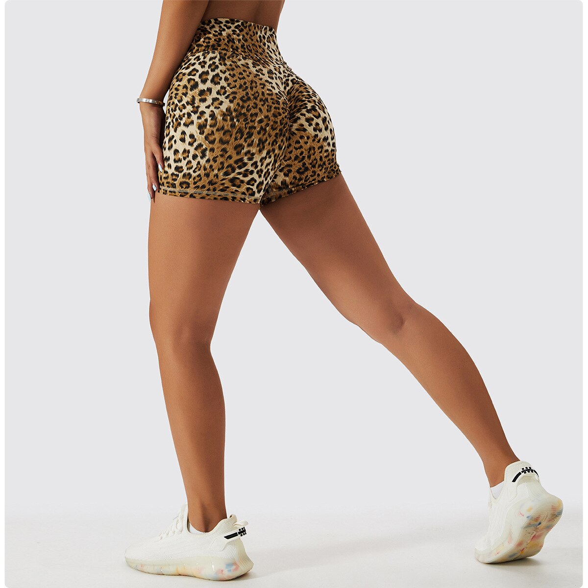 Leopard Yoga Shorts