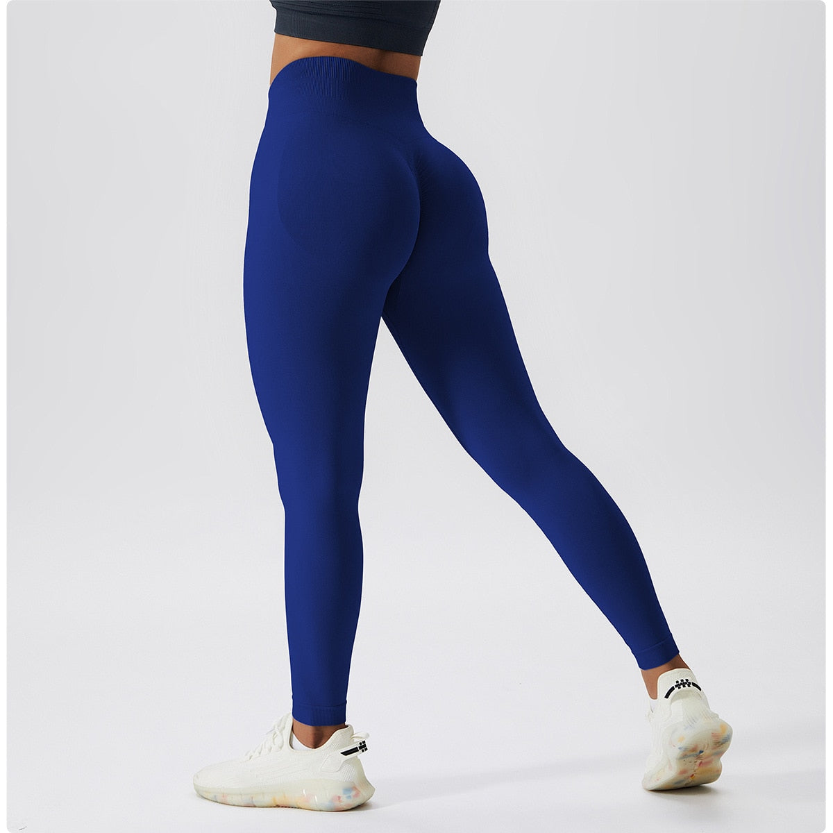 High Waist Ribbed Seamless Yoga Leggings