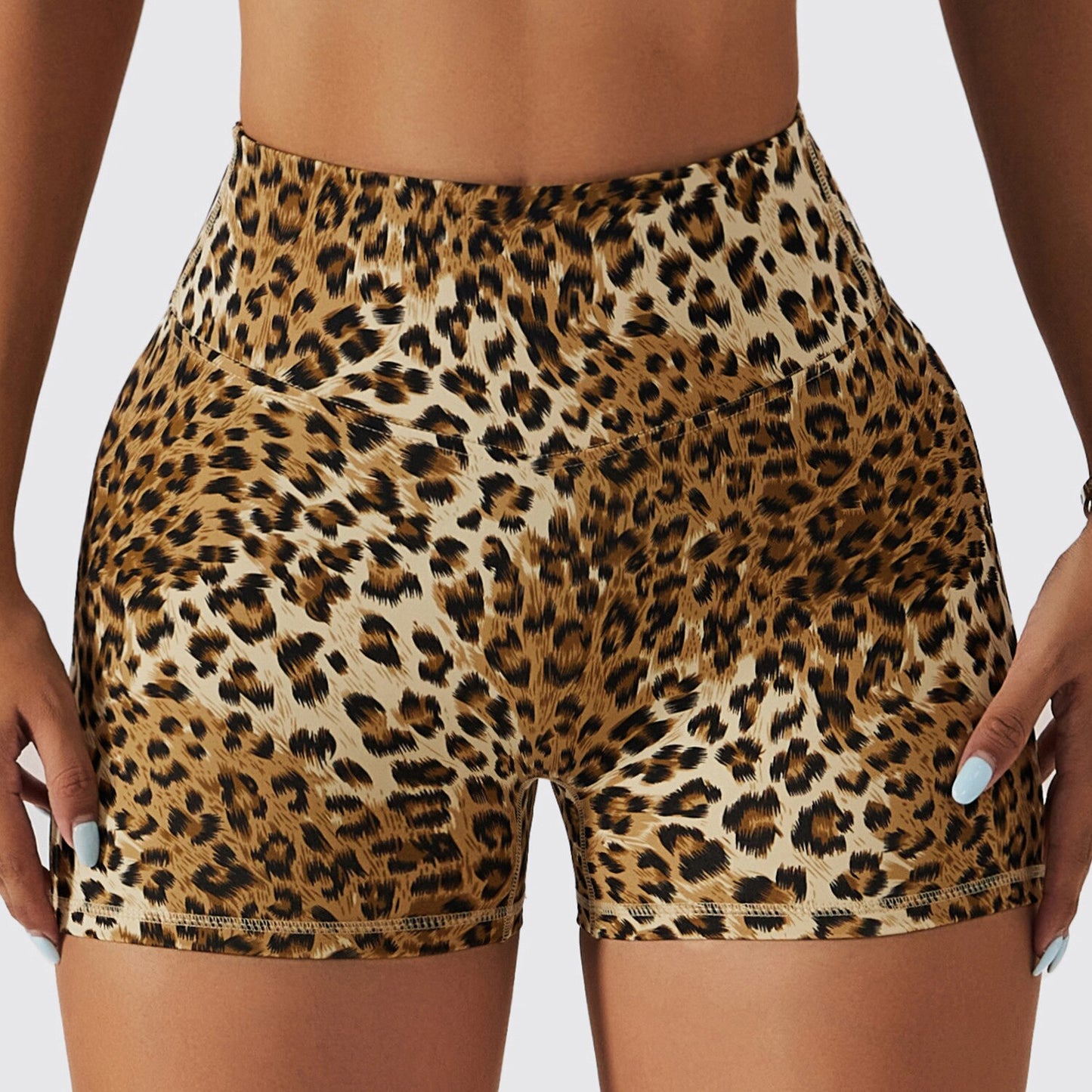 Leopard Yoga Shorts