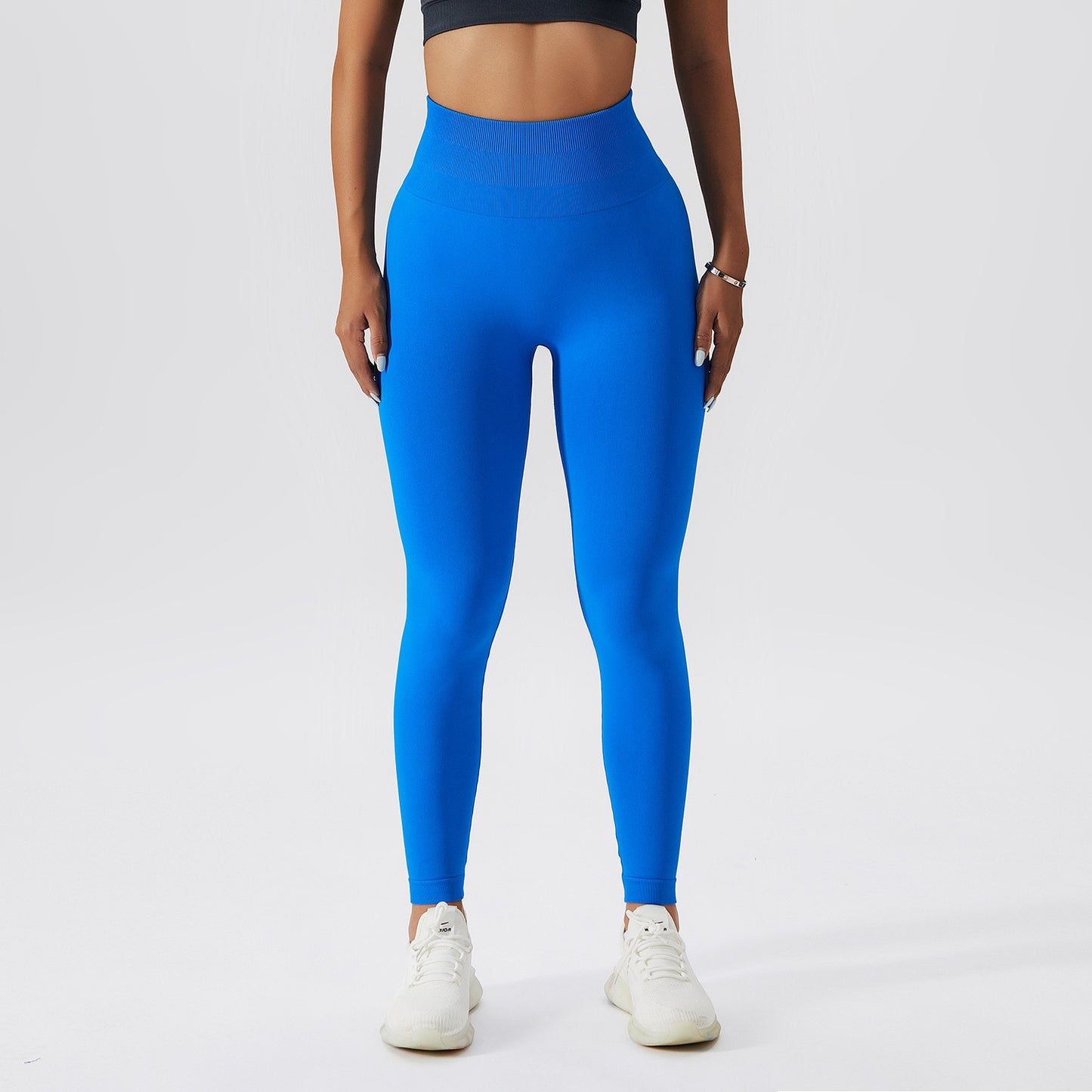 High Waist Ribbed Seamless Yoga Leggings