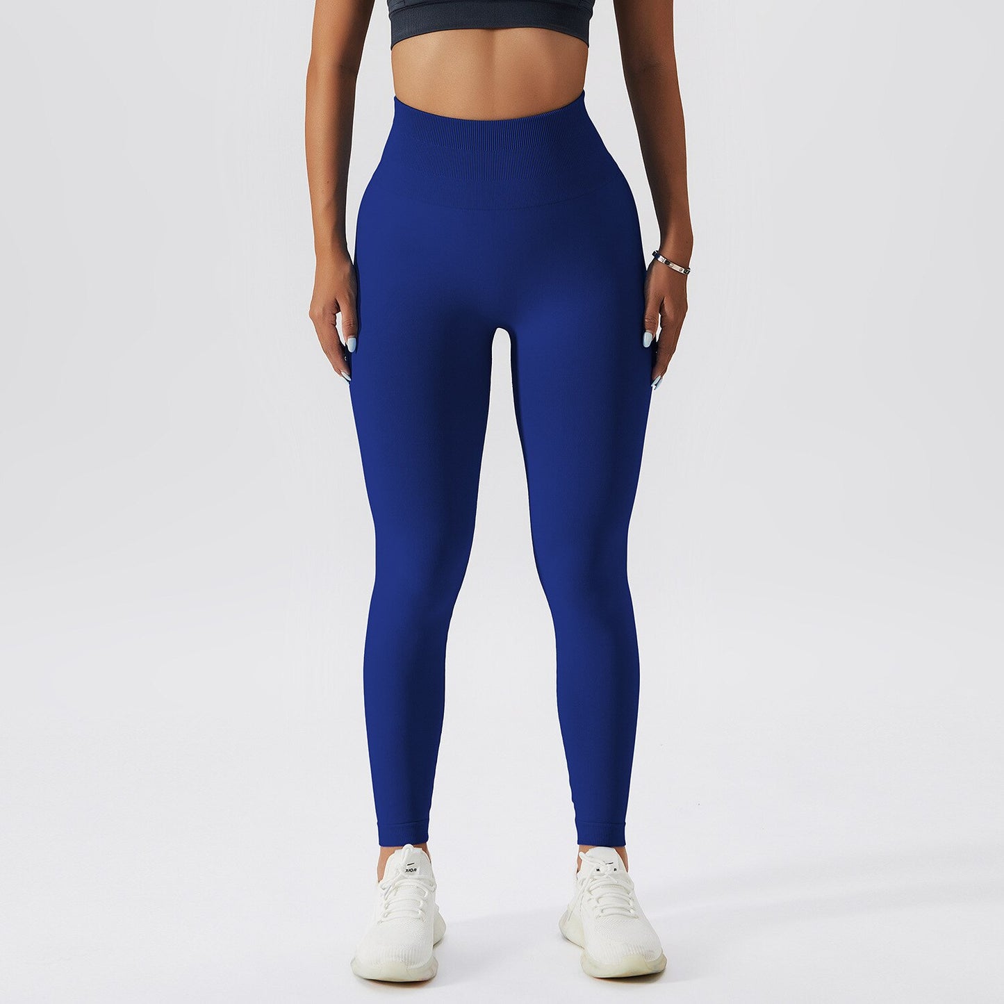 High Waist Ribbed Seamless Yoga Leggings