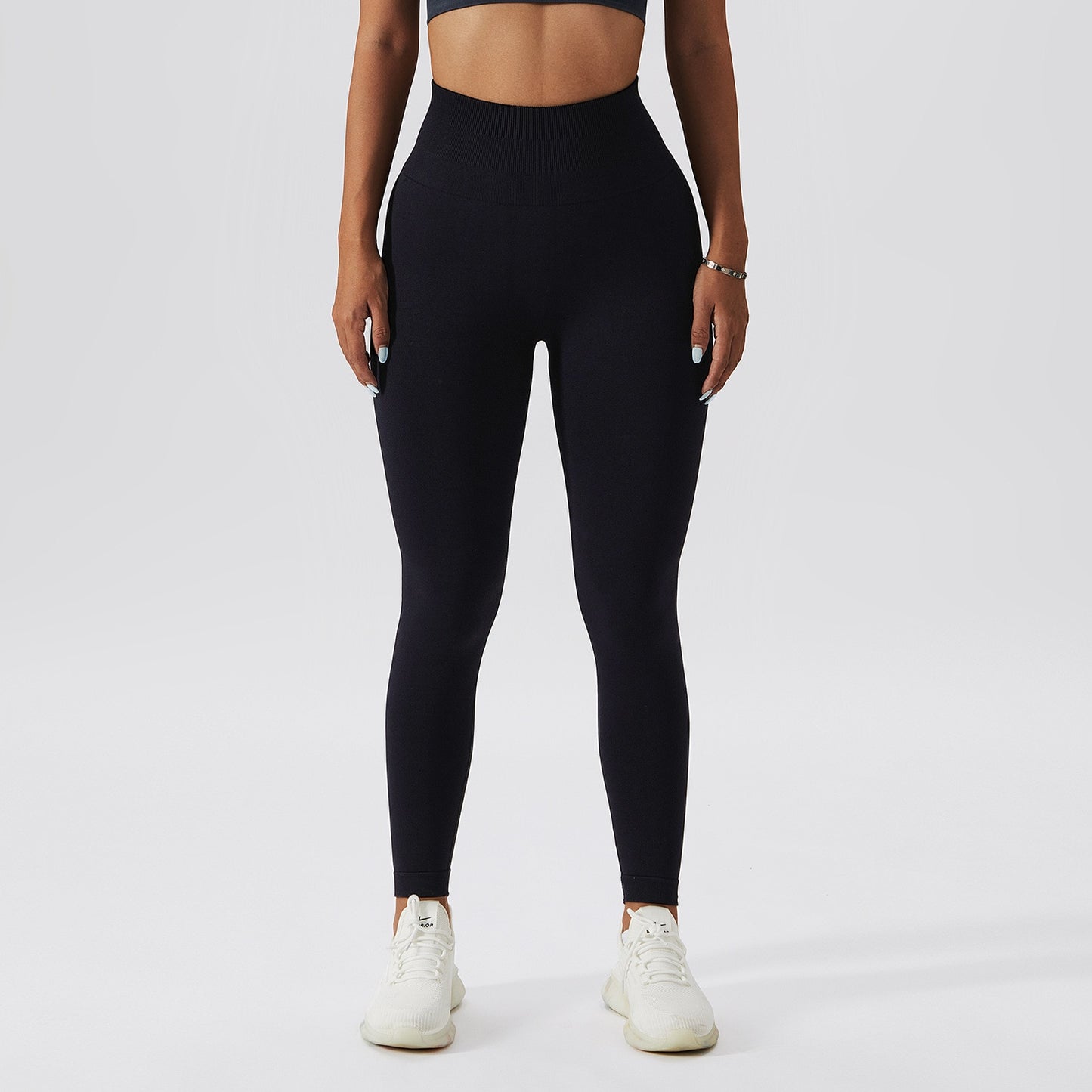 High Waist Ribbed Seamless Yoga Leggings